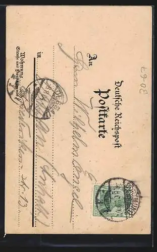 AK Gedenket der Kriegswaisen, Blühende Primel