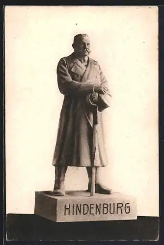 AK Berlin, Hindenburg-Denkmal, Modell, Wohlfahrts-Postkarte der Stadt