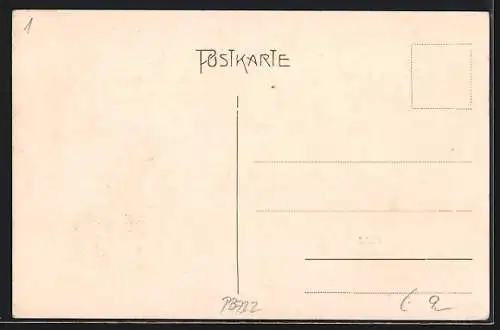 AK Braunau a. Inn, 10 jährige Gründungsfeier der Oberinnviertla Humoristen und Sängergesellschaft 1898-1908