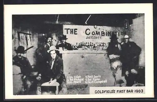 AK Goldfield, NV, Goldfield`s first Bar 1903