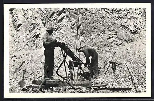 AK Bingham-Canyon, UT, Utah Copper Mine, Air Drill