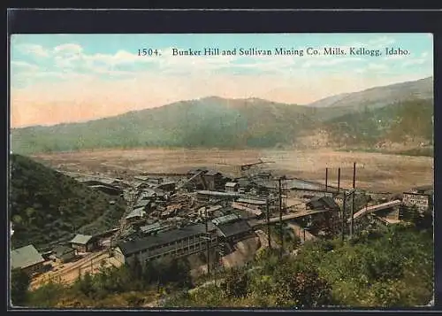 AK Kellogg, ID, Bunker Hill and Sullivan Mining Co. Mills