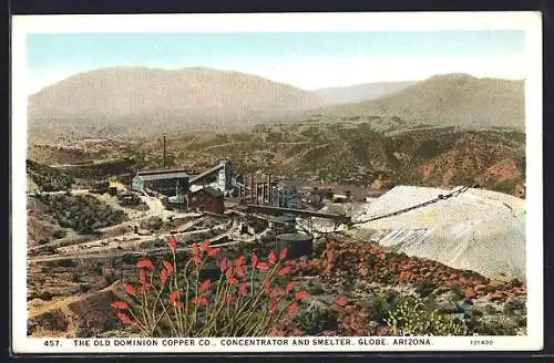 AK Globe, AZ, The Old Dominion Copper Co., Concentrator and Smelter