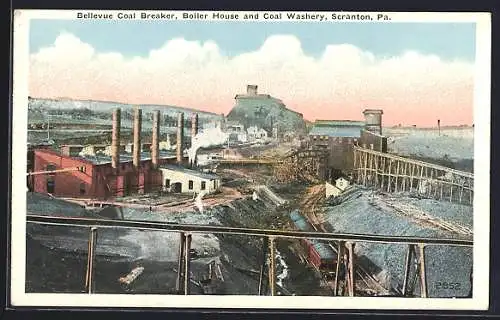 AK Scranton, PA, Bellevue Coal Breaker, Boiler House and Coal Washery