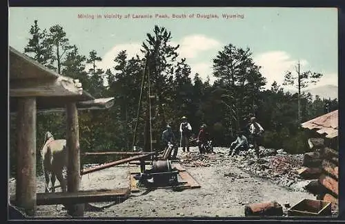 AK Douglas, WY, Mining in vicinity of Laramie Peak