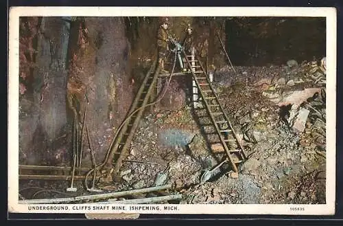 AK Ishpeming, MI, Underground, Cliffs Shaft Mine