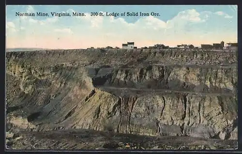 AK Virginia, MN, Norman Mine, Ledge of solid iron ore