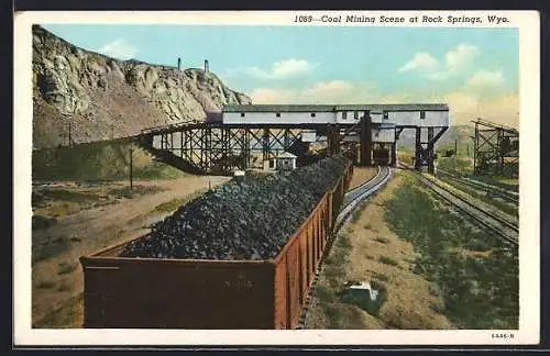 AK Rock Springs, WY, Coal Mining Scene