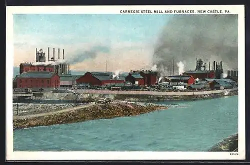 AK New Castle, PA, Carnegie Steel Mill and furnaces