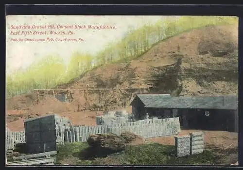 AK Warren, PA, Sand and Gravel Pit, Cement Block Manufacture, East Fifth Street