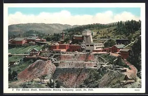 AK Lead, SD, The Ellison Shaft, Homestake Mining Company