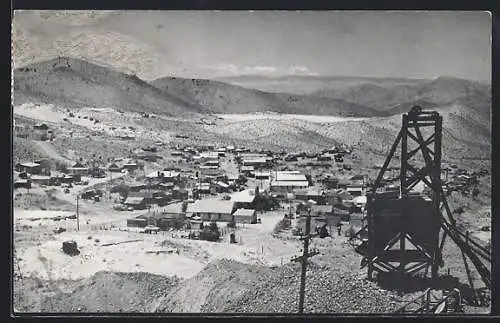 AK Randsburg, CA, General view of the mining city