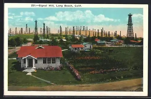 AK Signal Hill /Long Beach, CA, View towards the oil field