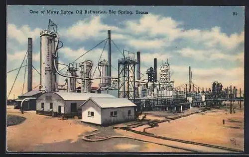 AK Big Spring, TX, One of Many Large Oil Refineries