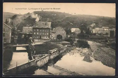 AK Pepinster, La Hoegne et le quartier du Mousset