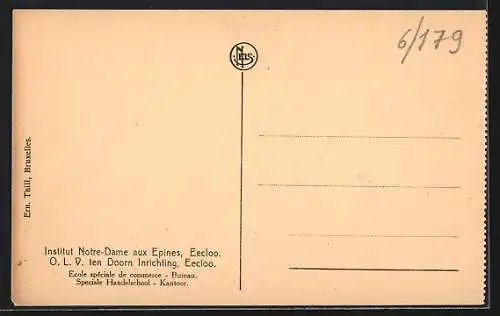 AK Eecloo, Institut Notre-Dame aux Epines, Ecole spéciale de commerce, Bureau