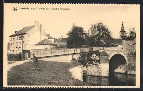 AK Dixmude, pont de l`allee sur le canal d`Handzaeme