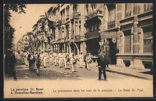 AK Bruxelles-Maritime, La paroisse St. Remi, Procession, La Gilde St. Paul