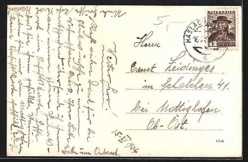 AK Haslach /Ob. Öst., Teilansicht, Stadttor