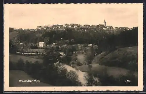 AK Drosendorf /N. Oe., Teilansicht mit Kirche