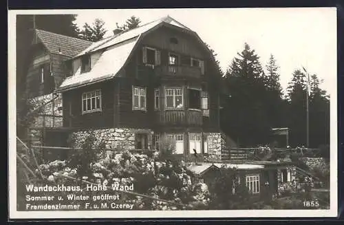 AK Piesting /N. Ö., Hotel Wandeckhaus an der Hohen Wand