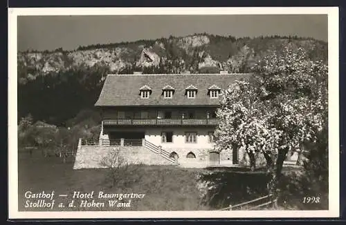 AK Stollhof a.d. Hohen Wand, Gasthof - Hotel Baumgartner