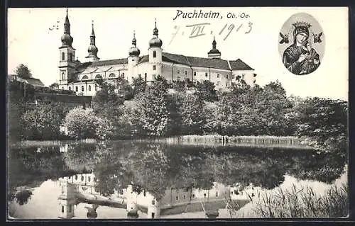 AK Puchheim, Schloss mit Basilika