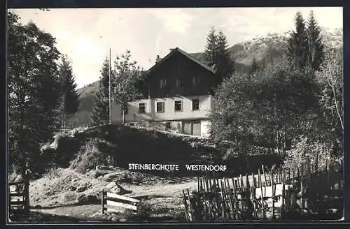 AK Westendorf, Blick zur Steinberghütte