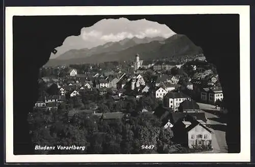 AK Bludenz /Voralberg, Ortsansicht aus der Vogelschau