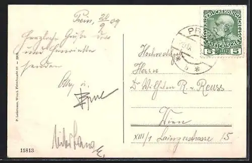 AK Prein, Ortsansicht aus der Vogelschau