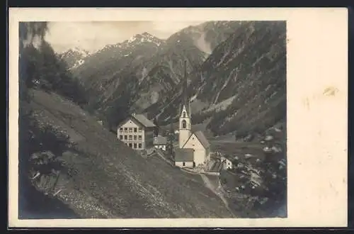 AK Sölden, Partie an der Kirche