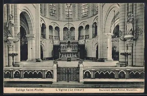 AK Bruxelles, Collège Saint-Michel, L`Eglise-Le choeur