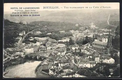 AK Bouillon, Vue Panoramique de la Cote D`Auclin