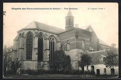 AK Anderlecht, Chapelle des Pères missionnaires de Scheut-Vue latèrale