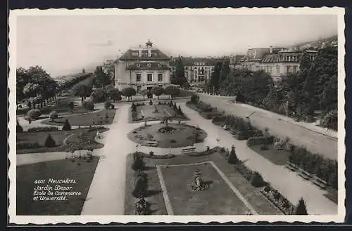 AK Neuchatel, Jardin Desor Ecole de Commerce et Universitè