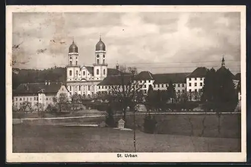 AK St. Urban, Blick zur Kirche