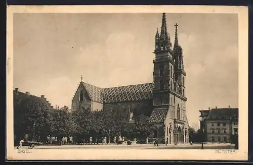 AK Basel, Blick zum Münster