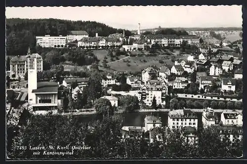 AK Luzern, St. Karli-Quartier mit Kantonsspital