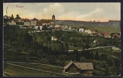 AK Trogen, Ortsansicht an einem Berg