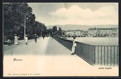 AK Genève, Jardin Anglais