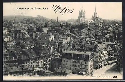 AK Lausanne, Vu du Grand Pont