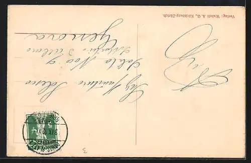 AK Davos, Ortsansicht gegen das Seehorn