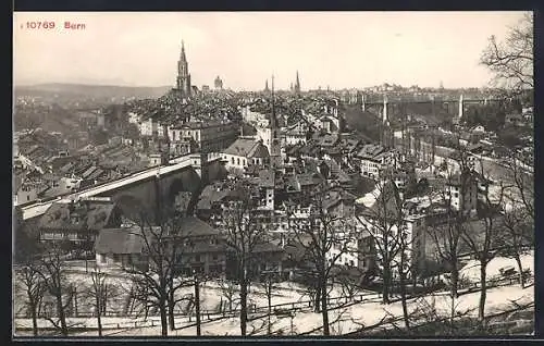AK Bern, Stadtansicht aus der Vogelschau