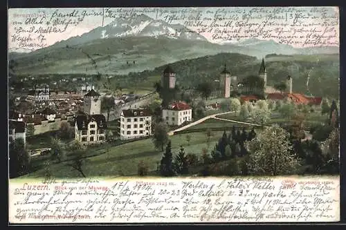 AK Luzern, Blick von der Musegg