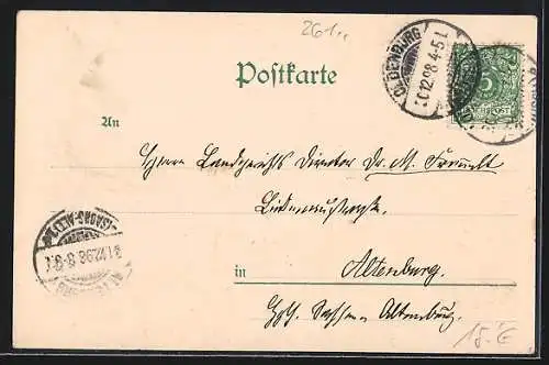 AK Oldenburg i. Gr., Blick in die Moltkestrasse