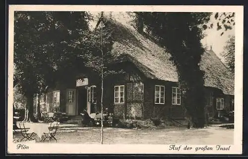 AK Plön, Gasthof auf der grossen Insel