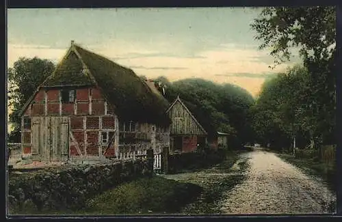 AK Wesel /Lüneburger Heide, Dorfstrasse