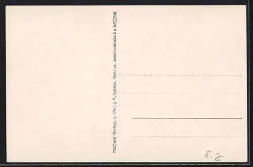 AK Weimar / Thüringen, Markt mit Weinhandlung und Restaurant Stadthaus