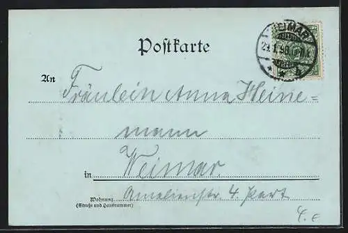 AK Weimar / Thüringen, Ansicht vom Schillerhaus