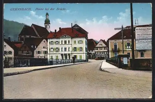 AK Gernsbach, Partie bei der Brücke